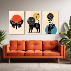 Bohem Ruhlu Doğa Motifleri Cam Tablo Seti | Modern Duvar Dekoru Üçlü Set Duvar Dekoru Bohem Ruhlu Doğa Motifleri Cam Tablo Seti | Modern Duvar Dekoru Üçlü Set