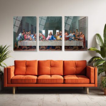 Son Akşam Yemeği Triptik Cam Tablo | Klasik Sanat Duvar Dekoru Üçlü Set - Glazella Son Akşam Yemeği Triptik Cam Tablo | Klasik Sanat Duvar Dekoru Üçlü Set - Glazella