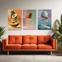 Sürreal Manzaralar 3'lü Cam Tablo Seti | Glazella Özel Koleksiyon Üçlü Set Duvar Dekoru Sürreal Manzaralar 3'lü Cam Tablo Seti | Glazella Özel Koleksiyon Üçlü Set