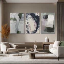 Modern Soyut Üçlü Cam Tablo Seti | Duvar Dekorasyonunda Sanatsal Dokunuş Üçlü Set Duvar Dekoru Modern Soyut Üçlü Cam Tablo Seti | Duvar Dekorasyonunda Sanatsal Dokunuş Üçlü Set