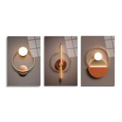 Lüks Geometrik Işıltılar Üçlü Cam Tablo Seti - Modern Soyut Sanat Üçlü Set - Glazella Lüks Geometrik Işıltılar Üçlü Cam Tablo Seti - Modern Soyut Sanat Üçlü Set - Glazella