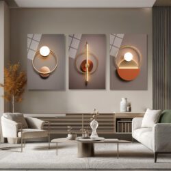 Lüks Geometrik Işıltılar Üçlü Cam Tablo Seti - Modern Soyut Sanat Üçlü Set Duvar Dekoru Lüks Geometrik Işıltılar Üçlü Cam Tablo Seti - Modern Soyut Sanat Üçlü Set