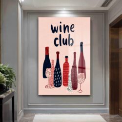Wine Club Modern Cam Tablo: Keyifli Anların Dekoratif Yansıması Duvar Dekoru Wine Club Modern Cam Tablo: Keyifli Anların Dekoratif Yansıması