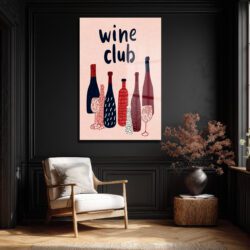 Wine Club Modern Cam Tablo: Keyifli Anların Dekoratif Yansıması Duvar Dekoru Wine Club Modern Cam Tablo: Keyifli Anların Dekoratif Yansıması
