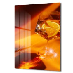 Altın Işıltı: Parıltılı Kokteyl Modern Cam Tablo Duvar Dekoru Altın Işıltı: Parıltılı Kokteyl Modern Cam Tablo