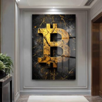 Altın Bitcoin Sembolü: Lüks ve Güçlü Temperli Cam Tablo - Glazella Altın Bitcoin Sembolü: Lüks ve Güçlü Temperli Cam Tablo - Glazella
