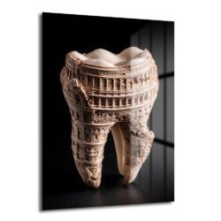 Antik Diş Mimari: Colosseum Detaylı Dekoratif Cam Tablo - Glazella Antik Diş Mimari: Colosseum Detaylı Dekoratif Cam Tablo - Glazella
