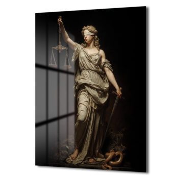 Adalet Tanrıçası Themis: Asil ve Güçlü Temperli Cam Tablo - Glazella Adalet Tanrıçası Themis: Asil ve Güçlü Temperli Cam Tablo - Glazella