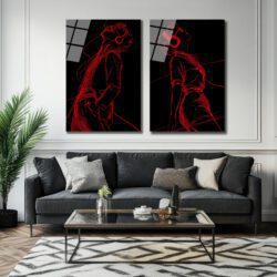 Müziğin Ritminde Soyut Sanat Cam Tablo Seti | Modern Duvar Dekoru Duvar Dekoru Müziğin Ritminde Soyut Sanat Cam Tablo Seti | Modern Duvar Dekoru