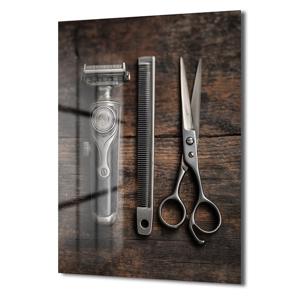 Vintage Berber Aletleri Cam Tablo: Zamanın Ruhunu Duvarlarınıza Taşıyın Duvar Dekoru Vintage Berber Aletleri Cam Tablo: Zamanın Ruhunu Duvarlarınıza Taşıyın