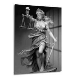 Themis Adalet Tanrıçası Cam Tablo - Hukukun ve Zarafetin Sembolü - Glazella Themis Adalet Tanrıçası Cam Tablo - Hukukun ve Zarafetin Sembolü - Glazella