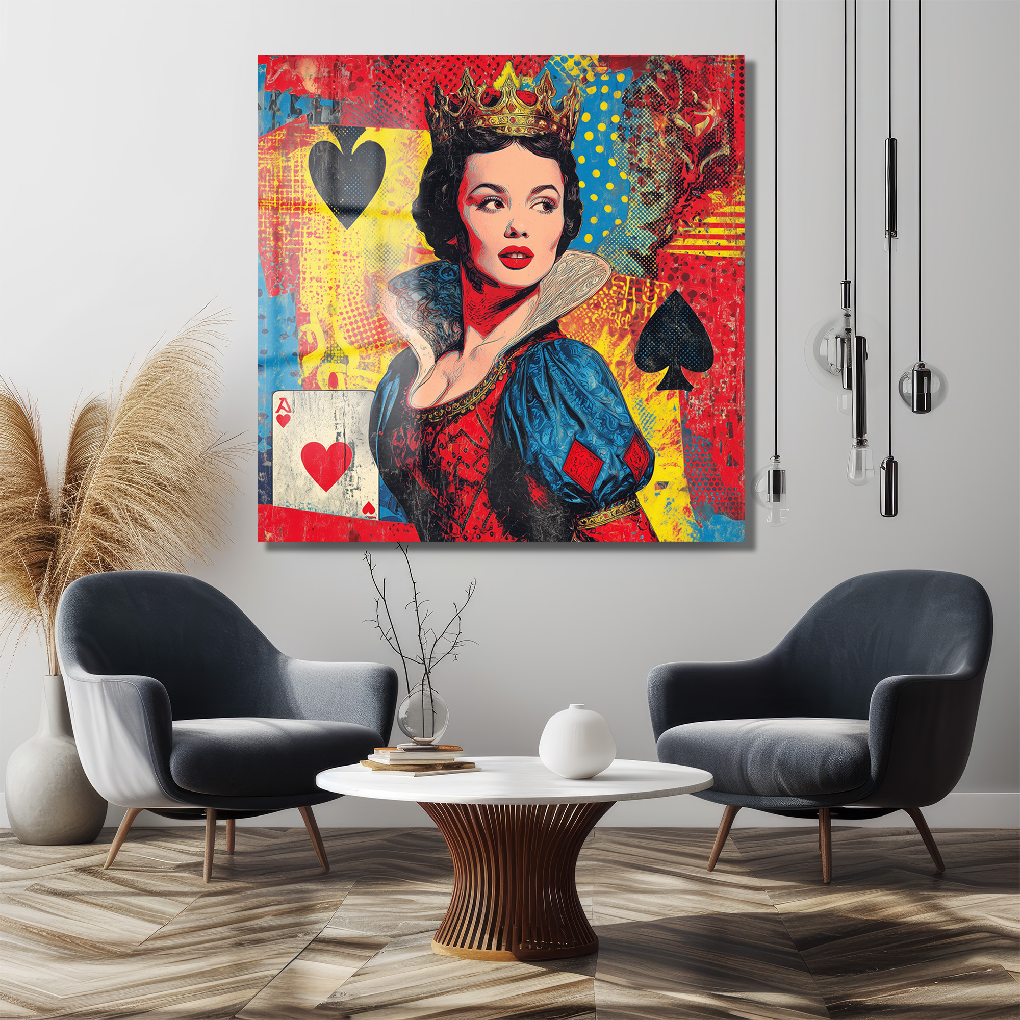 Kraliçe Pop Art Cam Tablo - Duvarlarınızı Sanatla Buluşturun - Glazella Kraliçe Pop Art Cam Tablo - Duvarlarınızı Sanatla Buluşturun - Glazella
