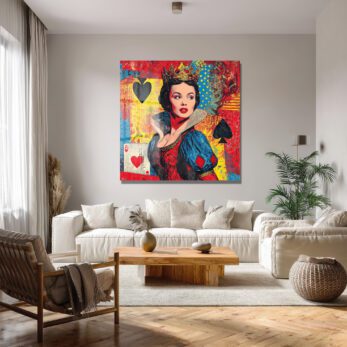Kraliçe Pop Art Cam Tablo - Duvarlarınızı Sanatla Buluşturun - Glazella Kraliçe Pop Art Cam Tablo - Duvarlarınızı Sanatla Buluşturun - Glazella