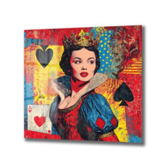 Kraliçe Pop Art Cam Tablo - Duvarlarınızı Sanatla Buluşturun - Glazella Kraliçe Pop Art Cam Tablo - Duvarlarınızı Sanatla Buluşturun - Glazella