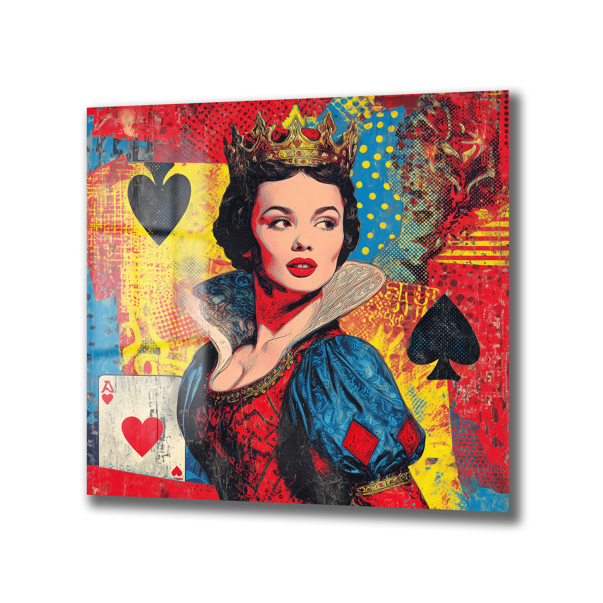 Kraliçe Pop Art Cam Tablo - Duvarlarınızı Sanatla Buluşturun - Glazella Kraliçe Pop Art Cam Tablo - Duvarlarınızı Sanatla Buluşturun - Glazella