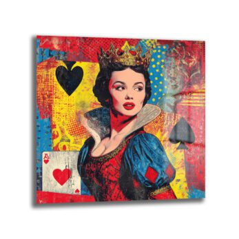 Kraliçe Pop Art Cam Tablo - Duvarlarınızı Sanatla Buluşturun - Glazella Kraliçe Pop Art Cam Tablo - Duvarlarınızı Sanatla Buluşturun - Glazella