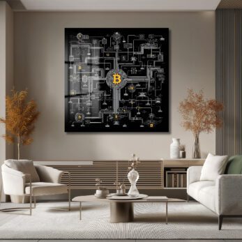 Bitcoin Devresi Cam Tablo: Kripto Dünyasının Kalbi Evinizde - Glazella