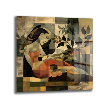 Doğanın Fısıltısı: Modern Sanat Figürlü Estetik Cam Tablo - Glazella Doğanın Fısıltısı: Modern Sanat Figürlü Estetik Cam Tablo - Glazella