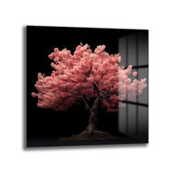 Büyüleyici Sakura Ağacı Cam Tablo - Japon Kiraz Çiçekleri Duvar Dekoru Büyüleyici Sakura Ağacı Cam Tablo - Japon Kiraz Çiçekleri