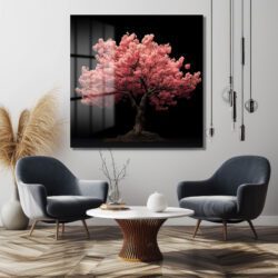 Büyüleyici Sakura Ağacı Cam Tablo - Japon Kiraz Çiçekleri Duvar Dekoru Büyüleyici Sakura Ağacı Cam Tablo - Japon Kiraz Çiçekleri