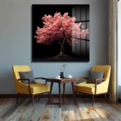 Büyüleyici Sakura Ağacı Cam Tablo - Japon Kiraz Çiçekleri Duvar Dekoru Büyüleyici Sakura Ağacı Cam Tablo - Japon Kiraz Çiçekleri