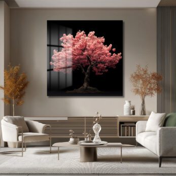 Büyüleyici Sakura Ağacı Cam Tablo - Japon Kiraz Çiçekleri - Glazella Büyüleyici Sakura Ağacı Cam Tablo - Japon Kiraz Çiçekleri - Glazella
