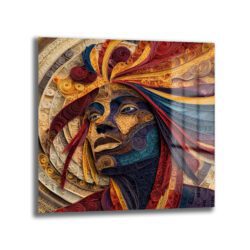 Ruhani Enerji Quilling Sanatı Cam Tablo Duvar Dekoru Ruhani Enerji Quilling Sanatı Cam Tablo
