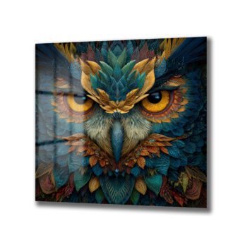 Büyüleyici Baykuş Gözleri Cam Tablo - Glazella Sanat Koleksiyonu - Glazella Büyüleyici Baykuş Gözleri Cam Tablo - Glazella Sanat Koleksiyonu - Glazella