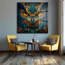 Büyüleyici Baykuş Gözleri Cam Tablo - Glazella Sanat Koleksiyonu Duvar Dekoru Büyüleyici Baykuş Gözleri Cam Tablo - Glazella Sanat Koleksiyonu
