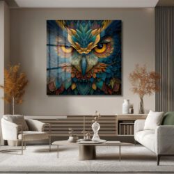 Büyüleyici Baykuş Gözleri Cam Tablo - Glazella Sanat Koleksiyonu Duvar Dekoru Büyüleyici Baykuş Gözleri Cam Tablo - Glazella Sanat Koleksiyonu