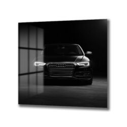Lüks Siyah Audi Otomobil Cam Tablo – Modern Sanat Duvar Dekoru Duvar Dekoru Lüks Siyah Audi Otomobil Cam Tablo – Modern Sanat Duvar Dekoru