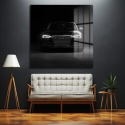 Lüks Siyah Audi Otomobil Cam Tablo – Modern Sanat Duvar Dekoru Duvar Dekoru Lüks Siyah Audi Otomobil Cam Tablo – Modern Sanat Duvar Dekoru