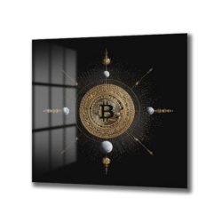 Bitcoin Kozmosu: Altın Detaylı Lüks Cam Tablo - Glazella Bitcoin Kozmosu: Altın Detaylı Lüks Cam Tablo - Glazella
