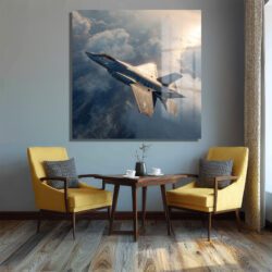 Göklerin Hakimi F-35 Jet Uçağı Cam Tablo Duvar Dekoru Göklerin Hakimi F-35 Jet Uçağı Cam Tablo
