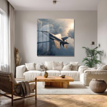 Göklerin Hakimi F-35 Jet Uçağı Cam Tablo - Glazella Göklerin Hakimi F-35 Jet Uçağı Cam Tablo - Glazella