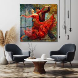 Tutkulu Dans Mozaik Sanat Cam Tablo Duvar Dekoru Tutkulu Dans Mozaik Sanat Cam Tablo