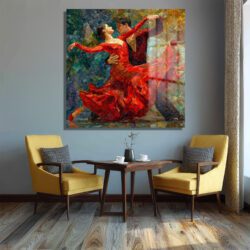 Tutkulu Dans Mozaik Sanat Cam Tablo Duvar Dekoru Tutkulu Dans Mozaik Sanat Cam Tablo