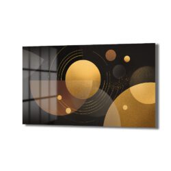 Altın Işıltılı Geometrik Soyut Cam Tablo | Modern Duvar Dekoru Duvar Dekoru Altın Işıltılı Geometrik Soyut Cam Tablo | Modern Duvar Dekoru