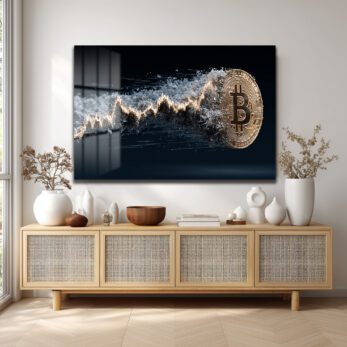 Bitcoin Dalgalanması Cam Tablo - Kripto Sanatın Dorukları - Glazella Bitcoin Dalgalanması Cam Tablo - Kripto Sanatın Dorukları - Glazella