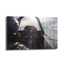 Pilot Gözünden Jet Kokpiti: Gökyüzünde Macera Cam Tablo - Glazella Pilot Gözünden Jet Kokpiti: Gökyüzünde Macera Cam Tablo - Glazella