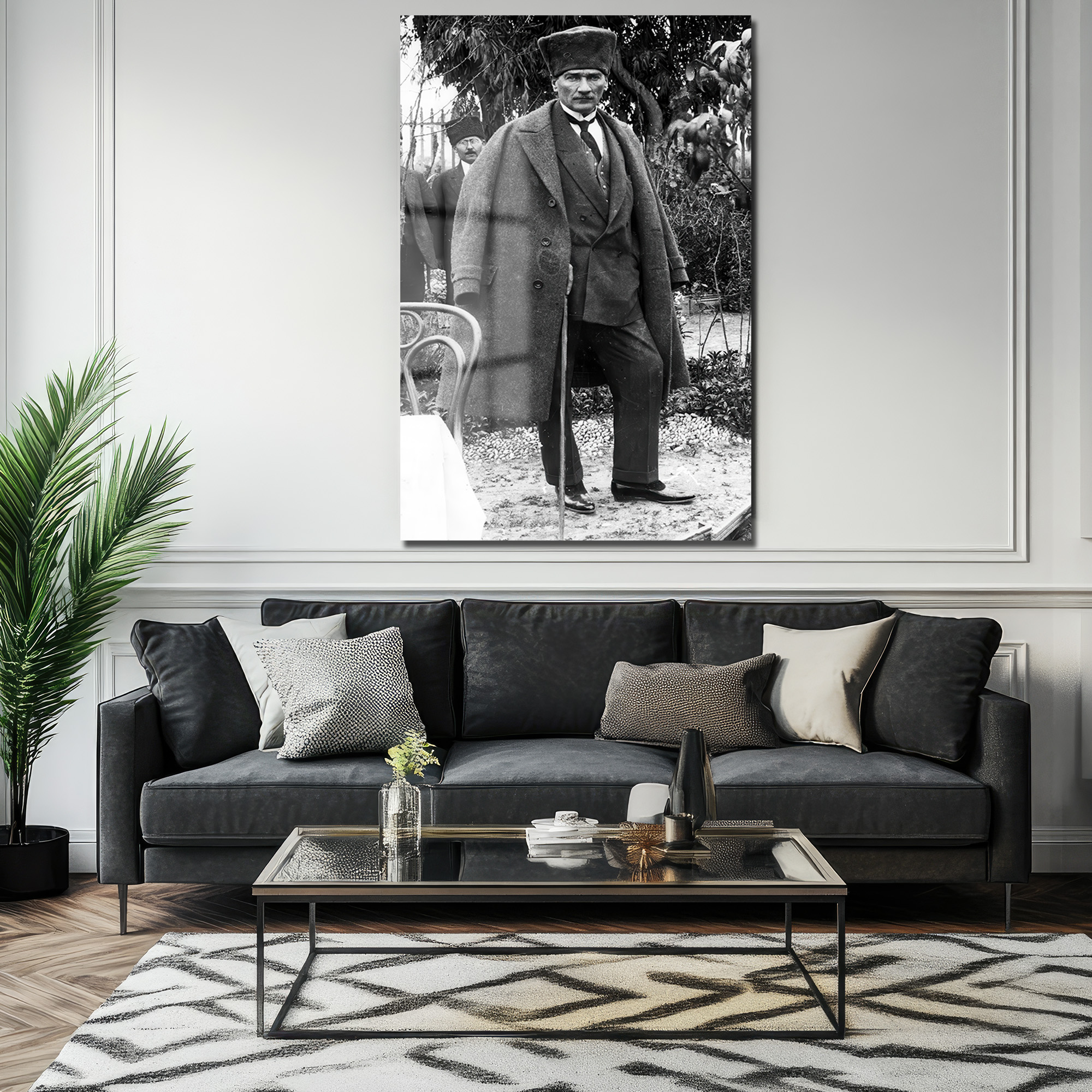 Lider Ruhu: Atatürk'ün Asil Duruşu Cam Tablo - Glazella Lider Ruhu: Atatürk'ün Asil Duruşu Cam Tablo - Glazella
