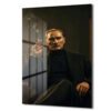 Atatürk Portresi Siyah Takım Elbiseli Cam Tablo - Glazella Atatürk Portresi Siyah Takım Elbiseli Cam Tablo - Glazella