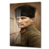 Mustafa Kemal Atatürk'ün Bakışları Cam Tablo Duvar Dekoru Mustafa Kemal Atatürk'ün Bakışları Cam Tablo