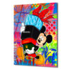 Lüks Markalı Sevimli Fare Pop Art Cam Tablo Duvar Dekoru Lüks Markalı Sevimli Fare Pop Art Cam Tablo