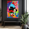 Lüks Markalı Sevimli Fare Pop Art Cam Tablo Duvar Dekoru Lüks Markalı Sevimli Fare Pop Art Cam Tablo