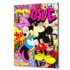 Aşk Dolu Pop Art Cam Tablo Duvar Dekoru Aşk Dolu Pop Art Cam Tablo