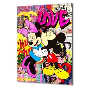 Aşk Dolu  Pop Art Cam Tablo