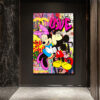 Aşk Dolu Pop Art Cam Tablo Duvar Dekoru Aşk Dolu Pop Art Cam Tablo