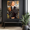 Jordan Belfort Temalı Başarı ve Para Motivasyon Cam Tablo Duvar Dekoru Jordan Belfort Temalı Başarı ve Para Motivasyon Cam Tablo