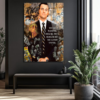 Jordan Belfort Temalı Başarı ve Para Motivasyon Cam Tablo - Glazella Jordan Belfort Temalı Başarı ve Para Motivasyon Cam Tablo - Glazella